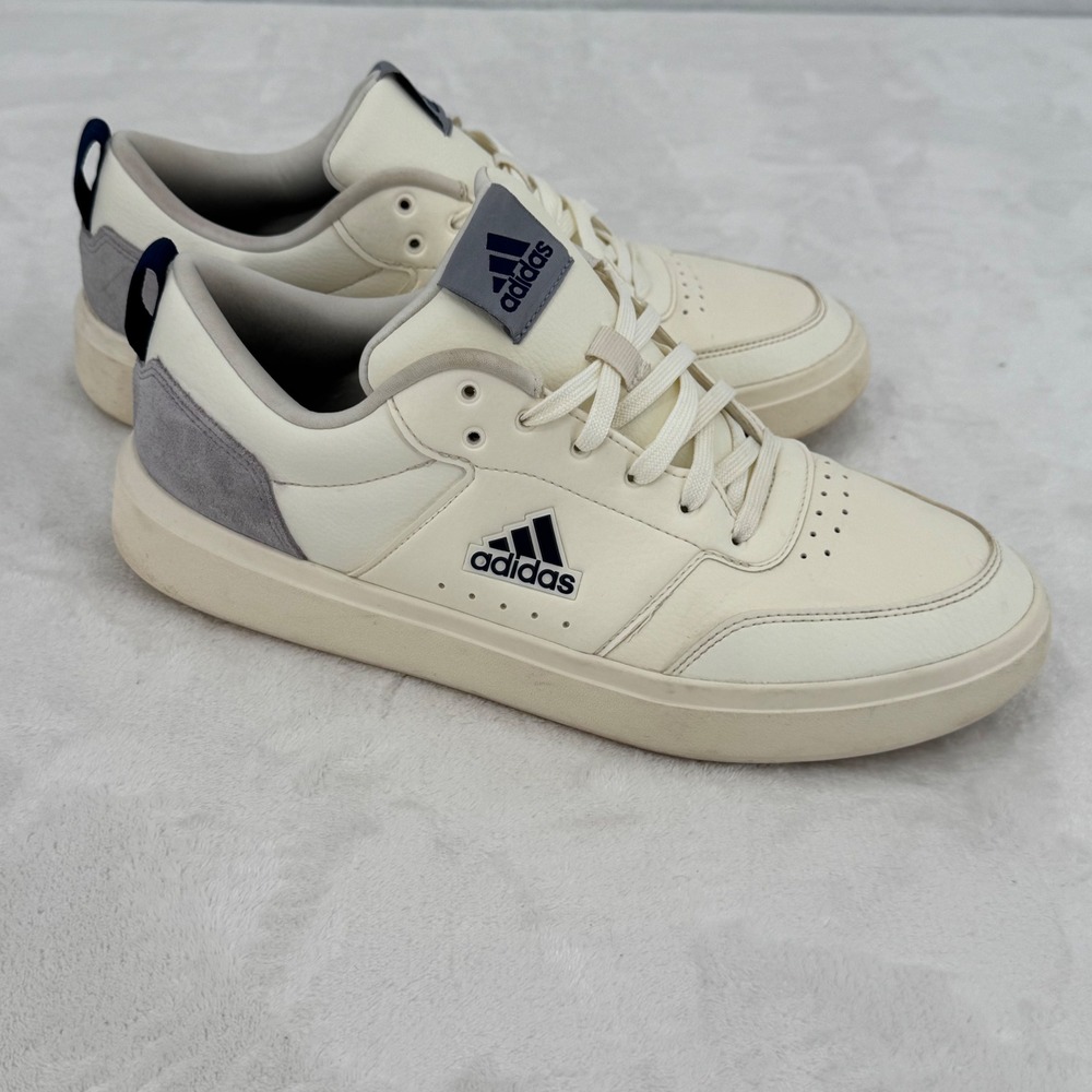 Adidas Park Street Shoes Mens Size 10.5 Off White Navy Gray Cloudfoam Sneakers